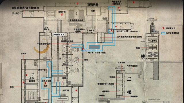 《逃離塔科夫》工廠地圖中分別有哪些點位?