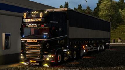 《欧洲卡车模拟2》欧卡2灯光怎么用？